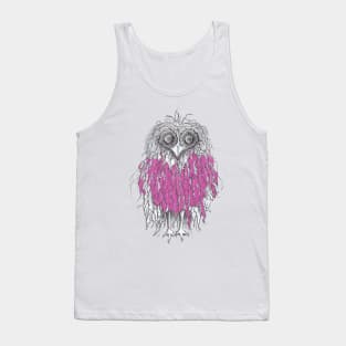 Freaked Out Funky Owl Tank Top